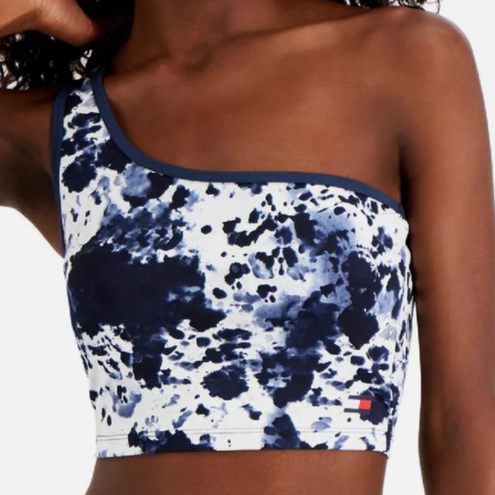 Tommy Hilfiger Sport One Shoulder Tank Crop Top